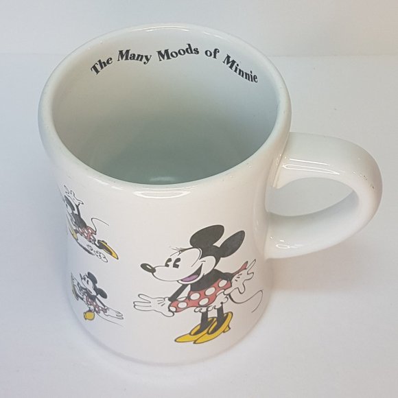 Vintage DISNEY "Moods of Minnie" Mug Teacup Minnie Mouse Mug White Ceramic Mug - Picture 15 of 16